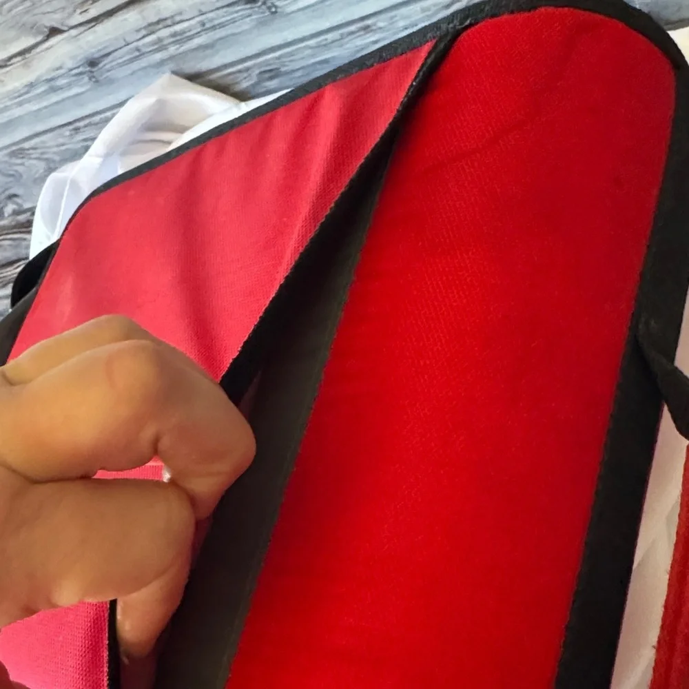 ★ Gastek Travel Organizer Portfolio Bag Document Case Red Black